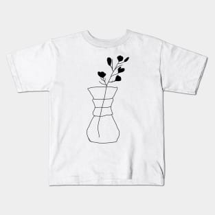 Chemex Coffee Vase Kids T-Shirt